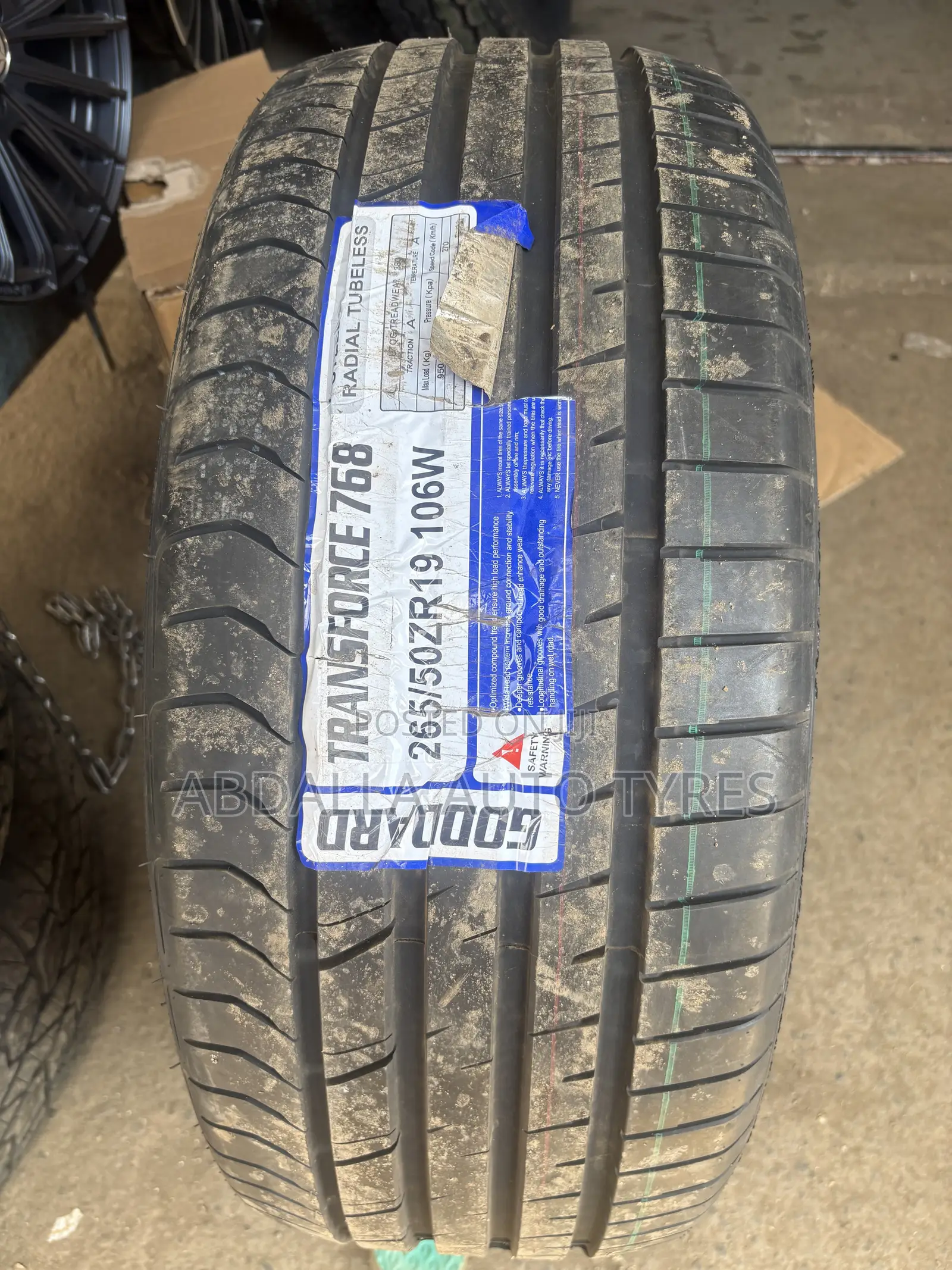 265/50r19 Goddard Tyre