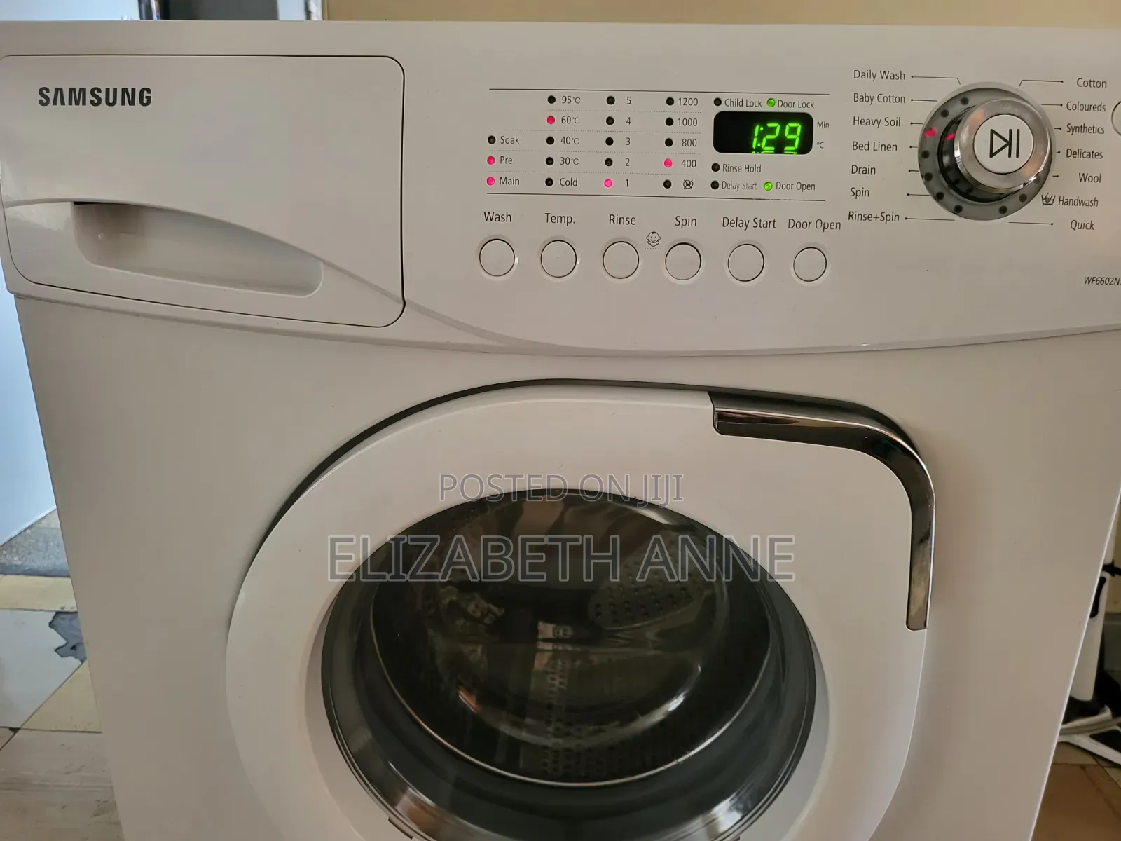 Washing Machine 7kg Samsung - WF6602N7W - White