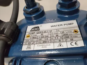 1.5 HP Rhino Qdx3 40 Metres Head Shallow Well Submersible Pump