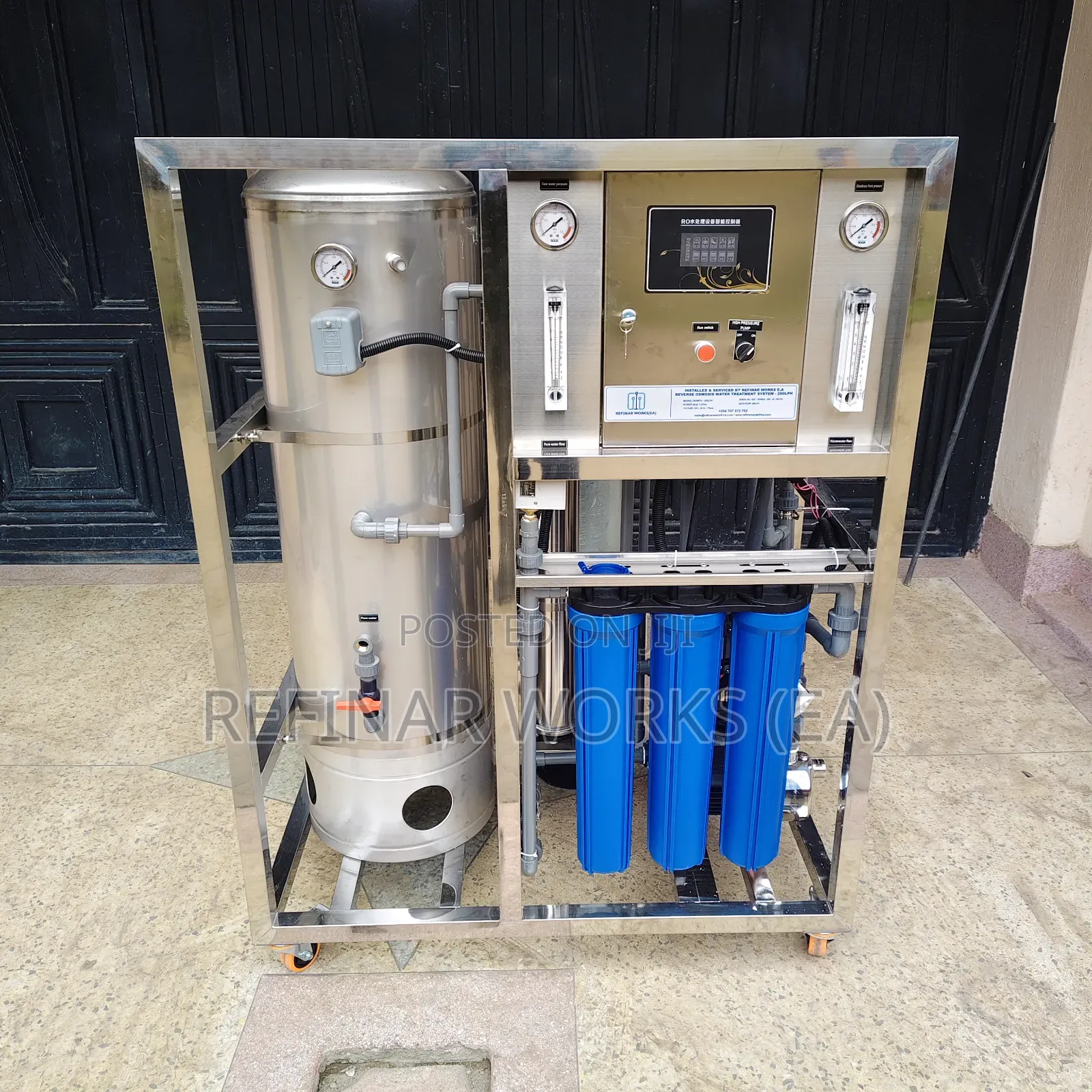 250 Litres Per Hour Industrial RO Water Treatment Machine