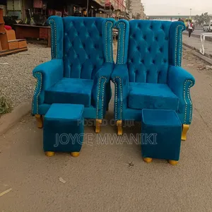 Complete Set of 2 Seats and 2 Stools for Pedicure 