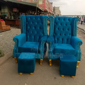 Complete Set of 2 Seats and 2 Stools for Pedicure 