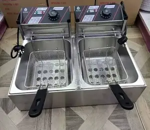 Macro Double Electric Deep Fryer -12 Litres