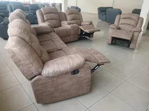 High-Comfort Luxury 6-Seater Recliner Sofa