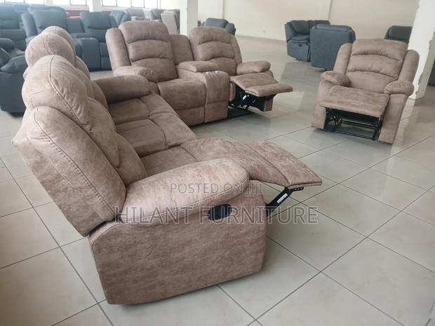 High-Comfort Luxury 6-Seater Recliner Sofa