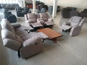 Stylish Elegant Six-Seater Reclining Sofa