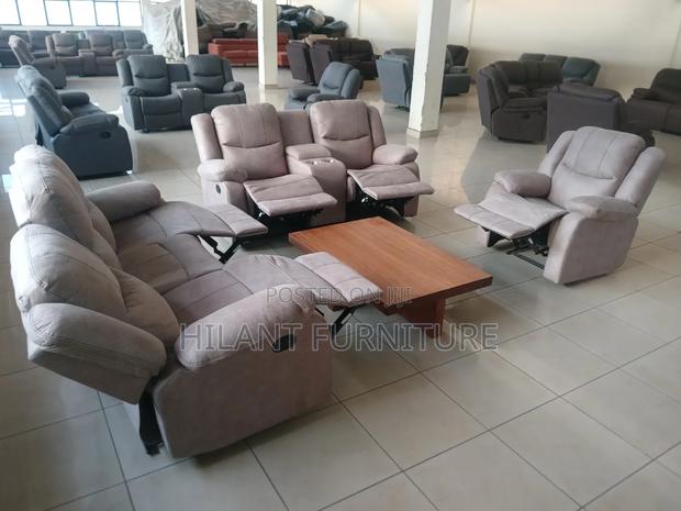Stylish Elegant Six-Seater Reclining Sofa