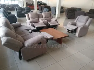 Stylish Elegant Six-Seater Reclining Sofa