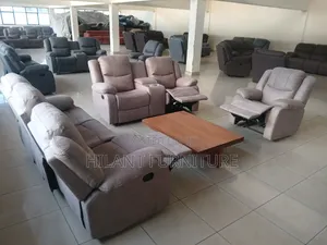 Stylish Elegant Six-Seater Reclining Sofa