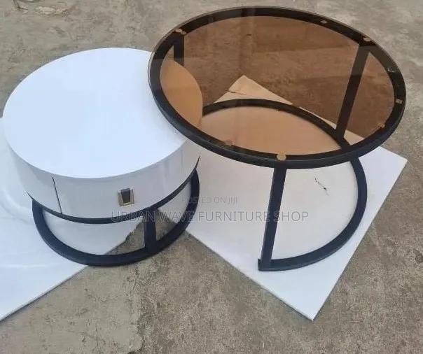 Round 2 in 1 Glass Coffee Tables - main view