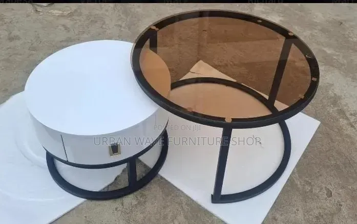 Round 2 in 1 Glass Coffee Tables