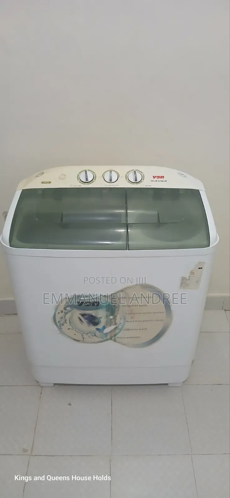 Von : 7kg Wash and 5kg Spin Washing Machine