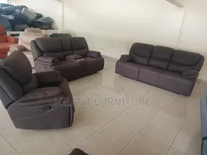 Royal Soft Fabric Recliner Sofa Set
