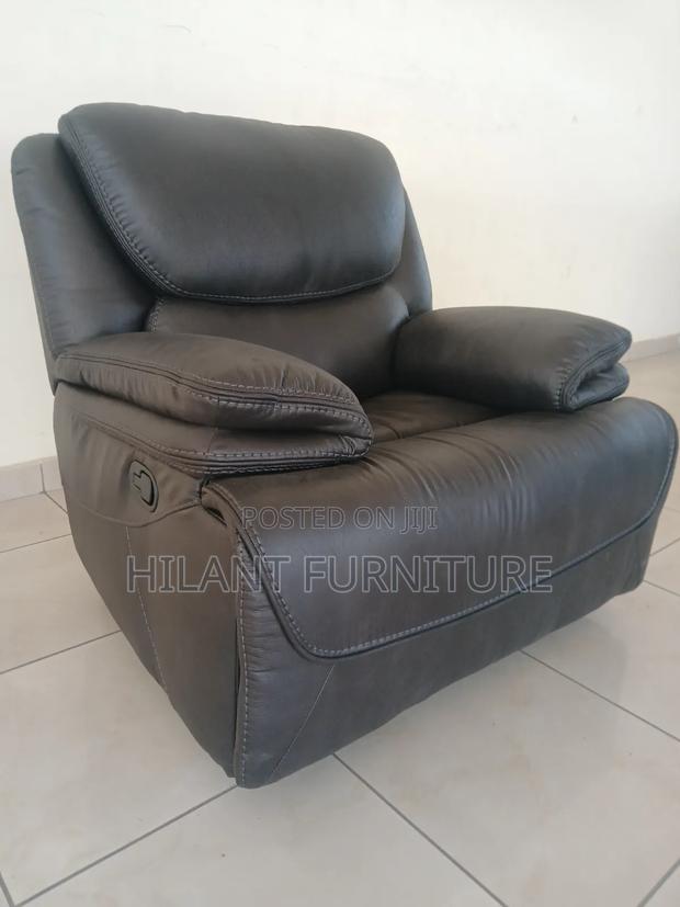 Soft Fabric 1-Seater Reclining Sofa. - thumbnail 2