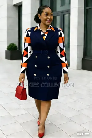 Sleeveless Blazer Dress Layered Over a Long-Sleeved Blouse