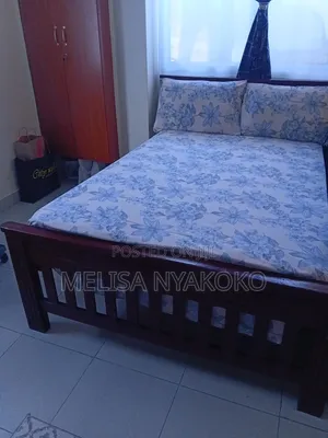 4x6 Wooden Bed Frame – Good Condition | Mombasa