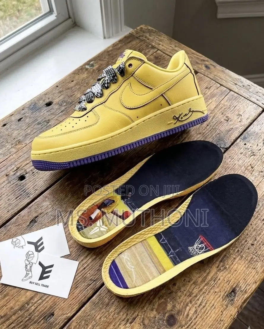 Soft Yellow Nike X Kobe Bryant Air Force 1 Low Protro "Mamba Mentality