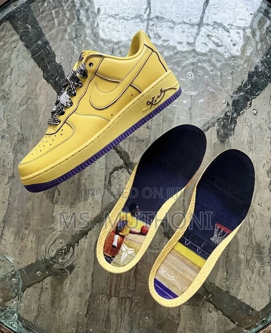 Soft Yellow Nike X Kobe Bryant Air Force 1 Low Protro "Mamba Mentality
