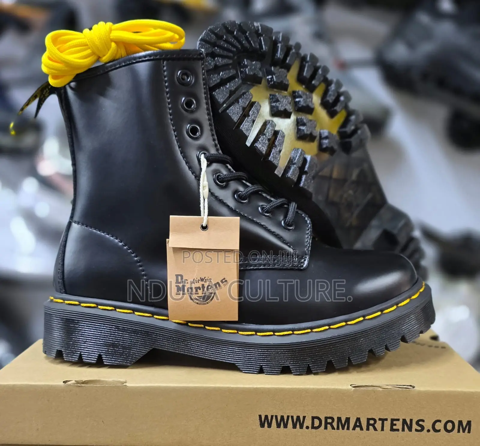 Dr. Martens 1460 Bex Smooth Leather Platform Boots