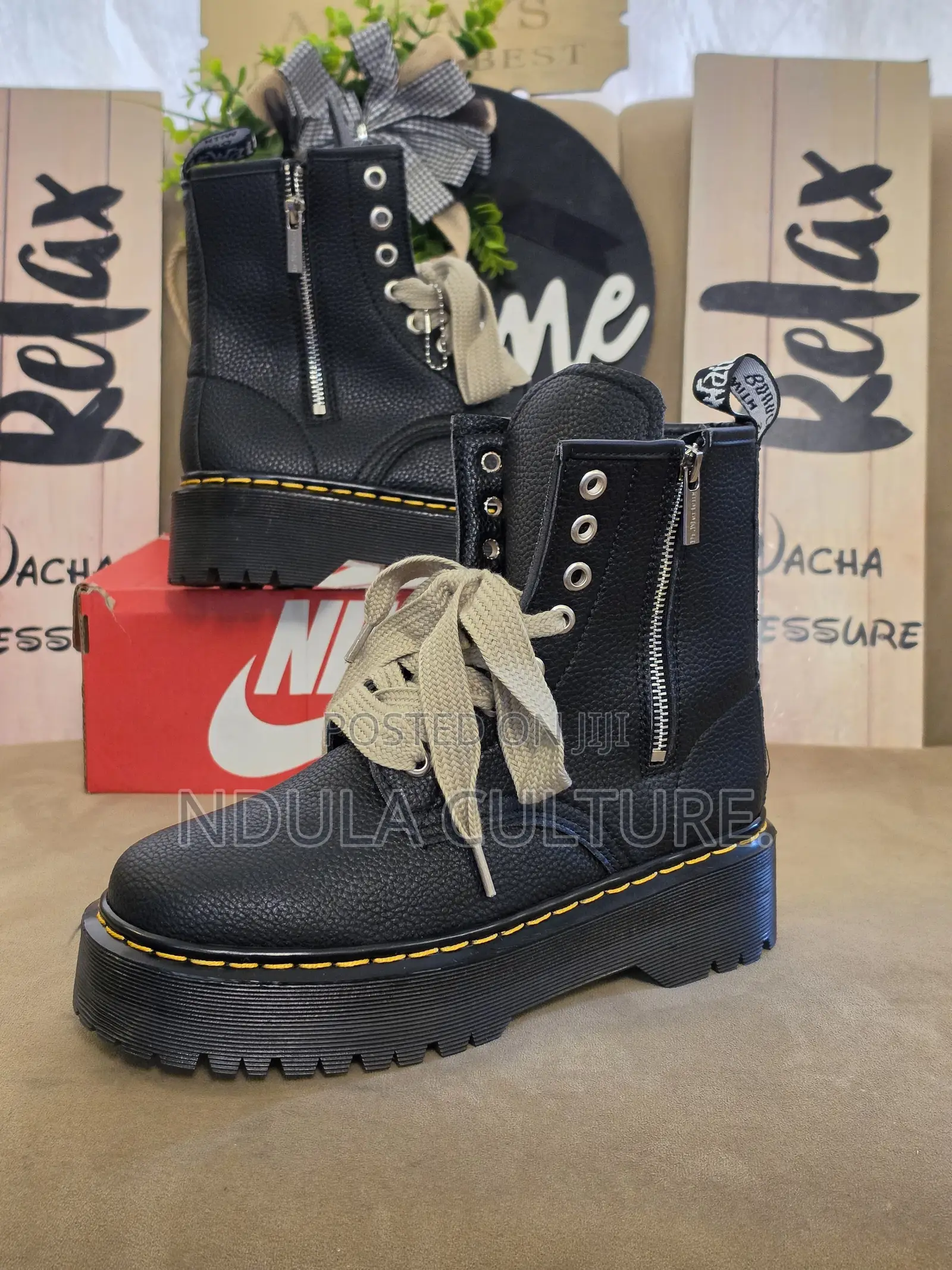 Dr. Martens 1460 Bex Smooth Leather Platform Boots