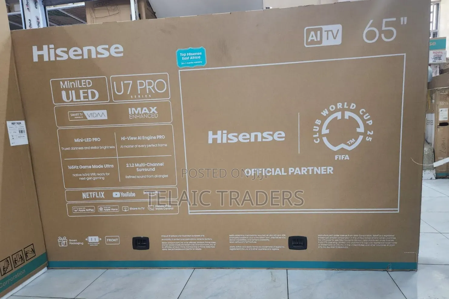 Hisense 65" U7 Pro Miniled Ai-TV