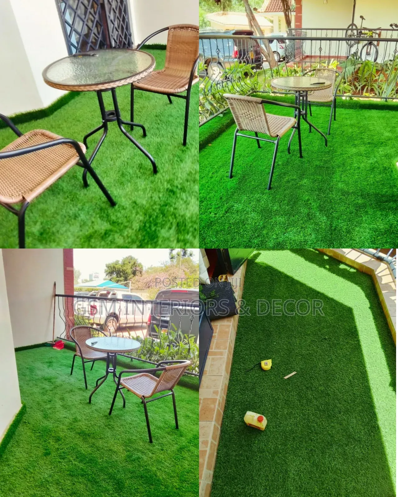 Artificial Green Grass Carpets for Hotels/Reataurant Verandars