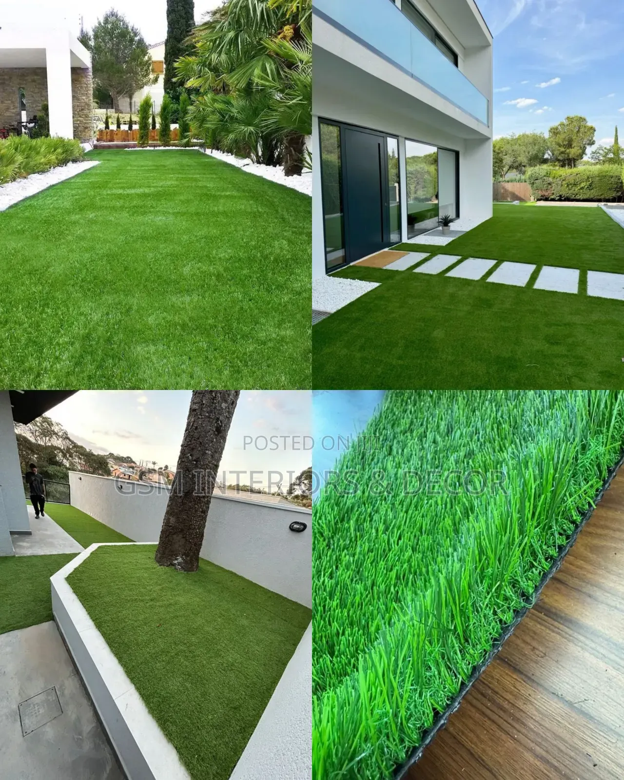 Artificial Green Grass Carpets With Maximum Density 2mw