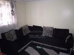 Black 6 Seater L Seat