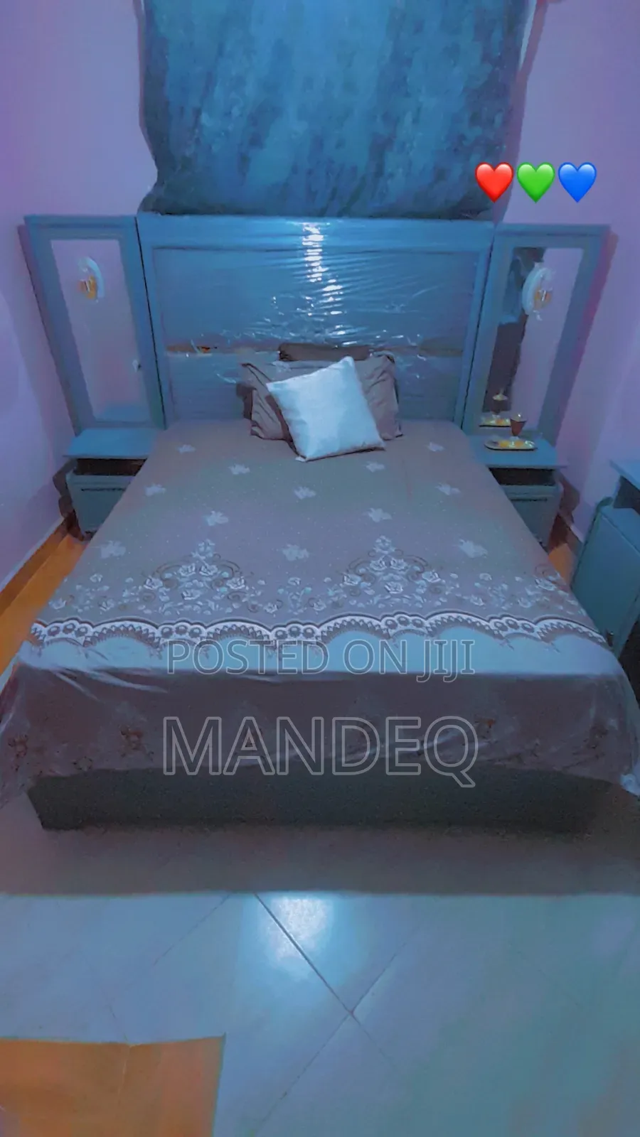 Bed and Mirror