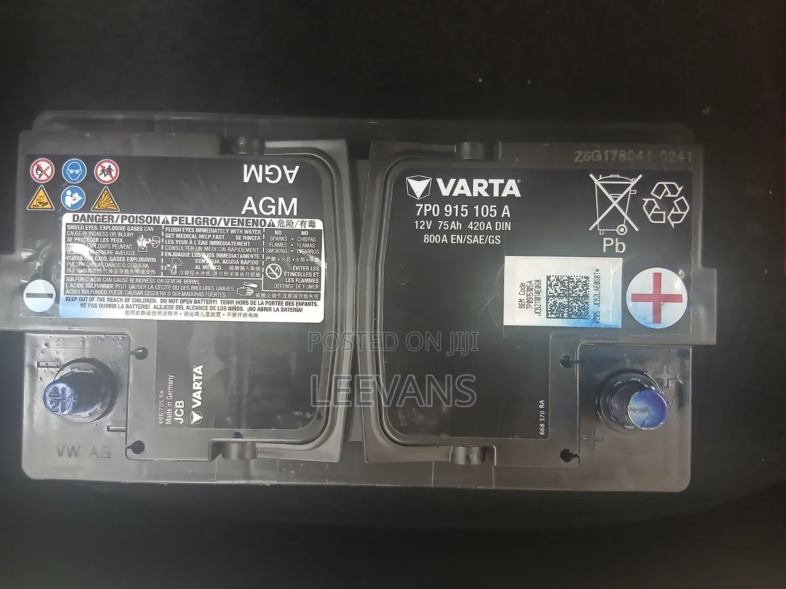 Original Volkswagen Touareg Battery