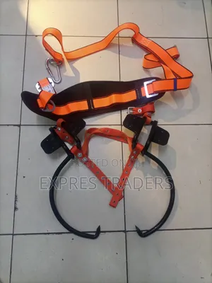 Wooden Pole Climbers+ Waist Safety Harness Belt