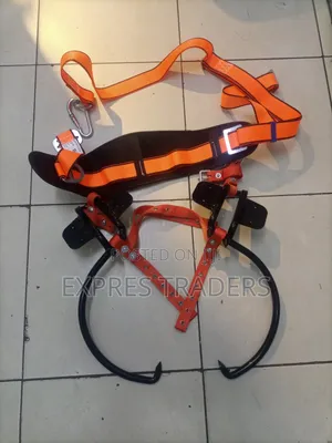 Wooden Pole Climbers+ Waist Safety Harness Belt