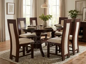 The Manor Oval Dark Wood 6-Seater Dining Set