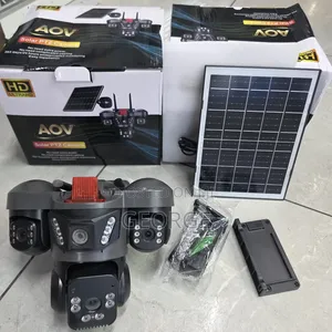V380 Aov Solar Powered 4g Sim CCTV Surveillance Camera