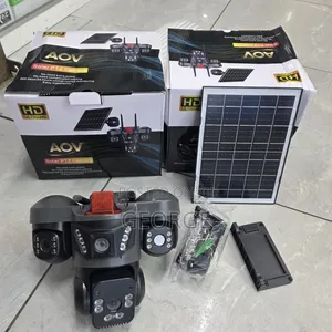V380 AOV 4G SIM Solar CCTV Camera With Night Vision