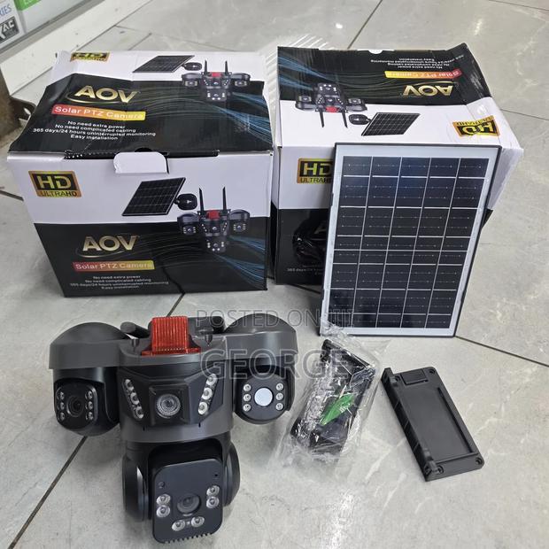 V380 AOV 4G SIM Solar CCTV Camera With Night Vision