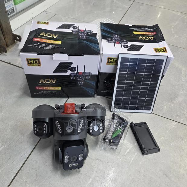 V380 4G AOV Solar CCTV Camera With Two Way Audio