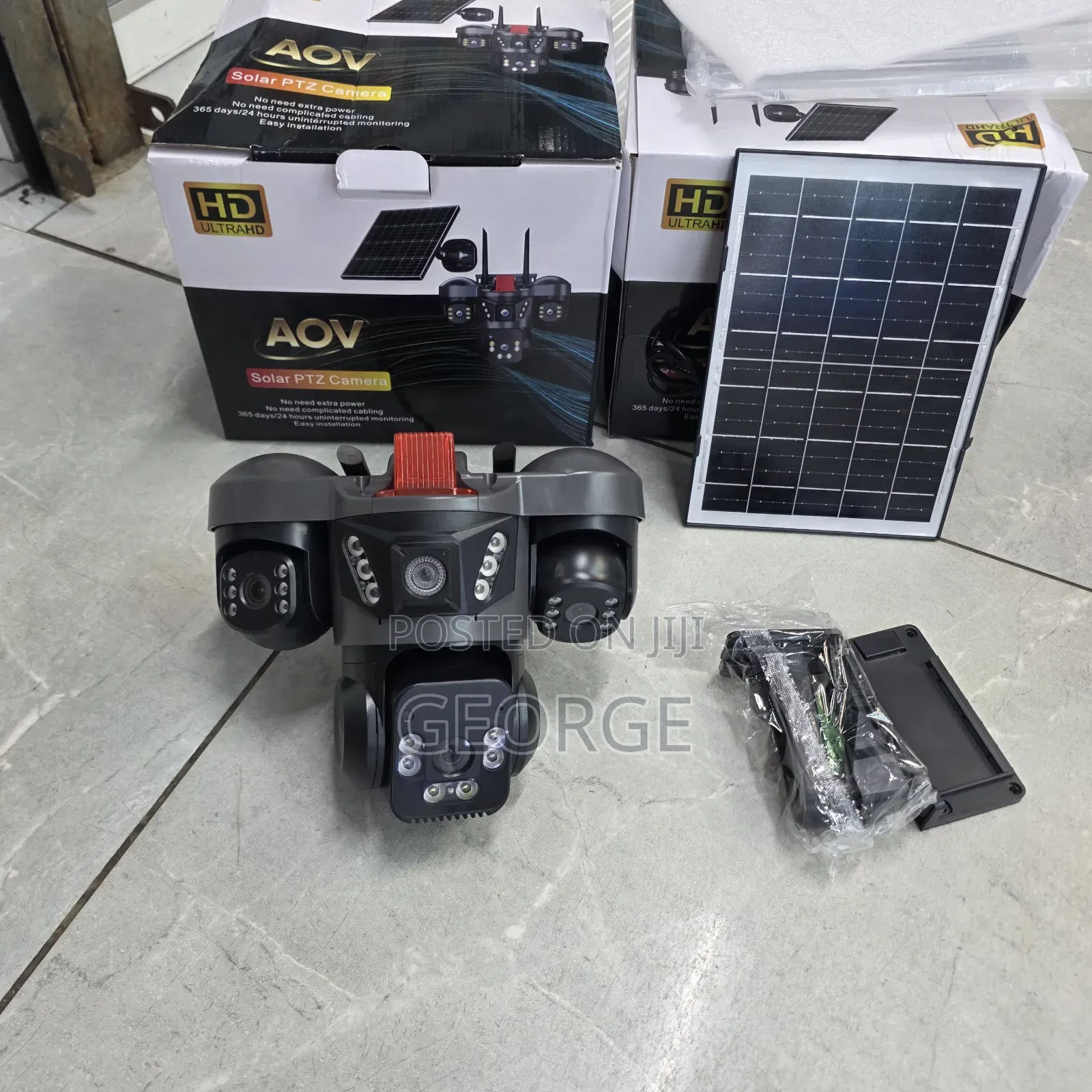 V380 AOV 4G Solar PTZ Camera With Motion Detection