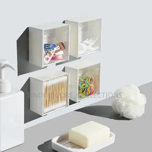 2pcs Set Plastic Wall Mounted Storage Box Which Are Dustproof