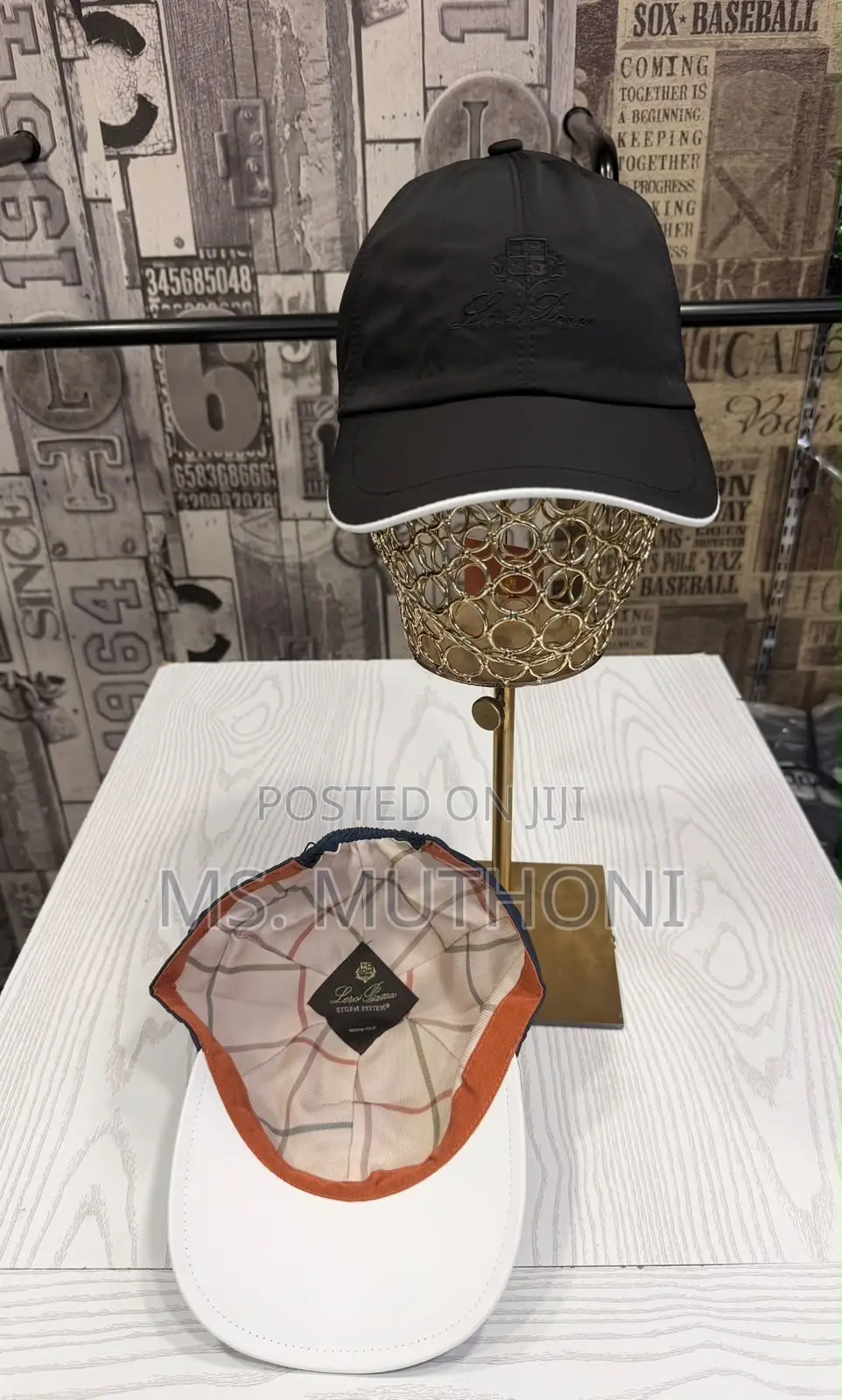Loro Piana Baseball Cap Ft a White-Trimmed Brim and an Embroiderery