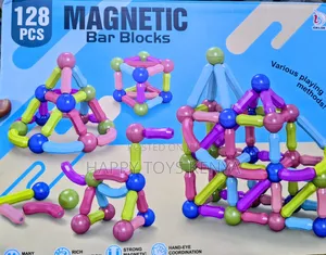 Magnetic Bar Blocks - 128 PCS