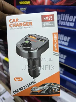 Universal Wireless Car Mp3 Player Modulator Charger With USBs and Type