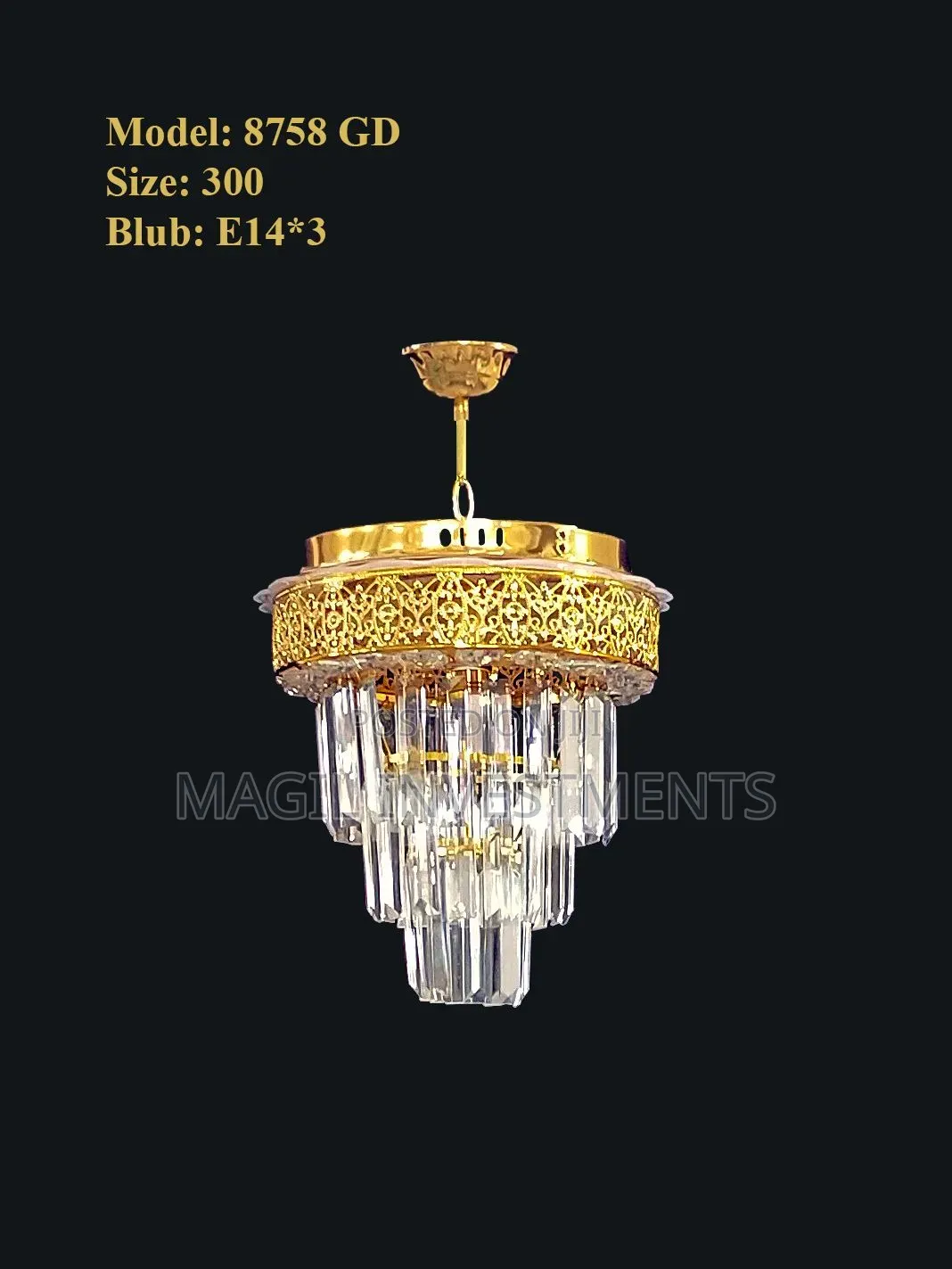 Cute Chandelier for a Small Space