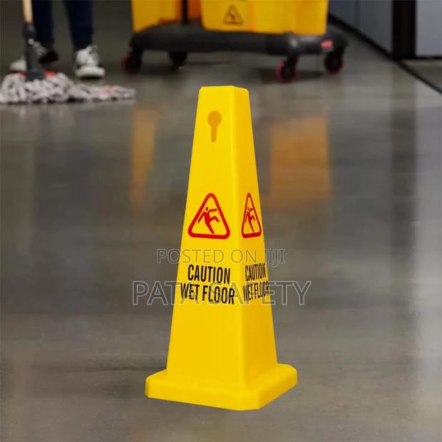 Wet Floor Safety Cone With View Caution Wet Floor 4 Sides