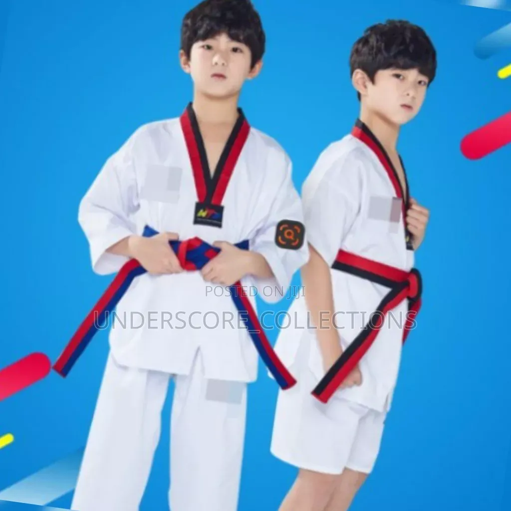 Kids Taekwondo Costumes (Red Stripe)