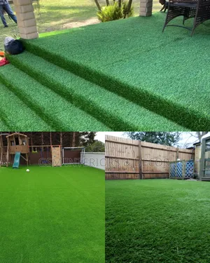 Dark Green Artificial Grass Carpets for Delivery and Fixing Ke