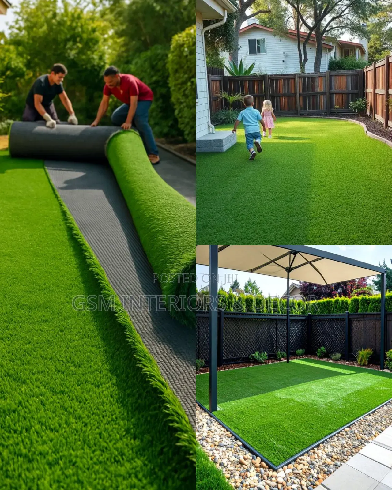 Artificial Green Grass Carpets in 4m Width Per Square Meter