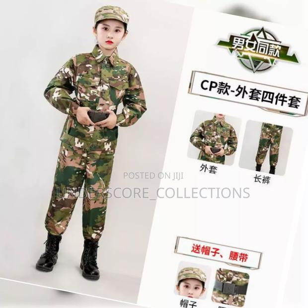 Army Kids Cosplay Costume Set
