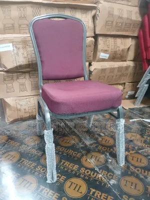 Maroon Fabric Banquet Chair – Heavy-Duty Conference Event Chair