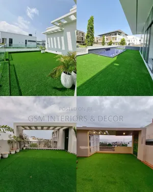 Artificial Green Grass Carpets for Modern House Rooftops